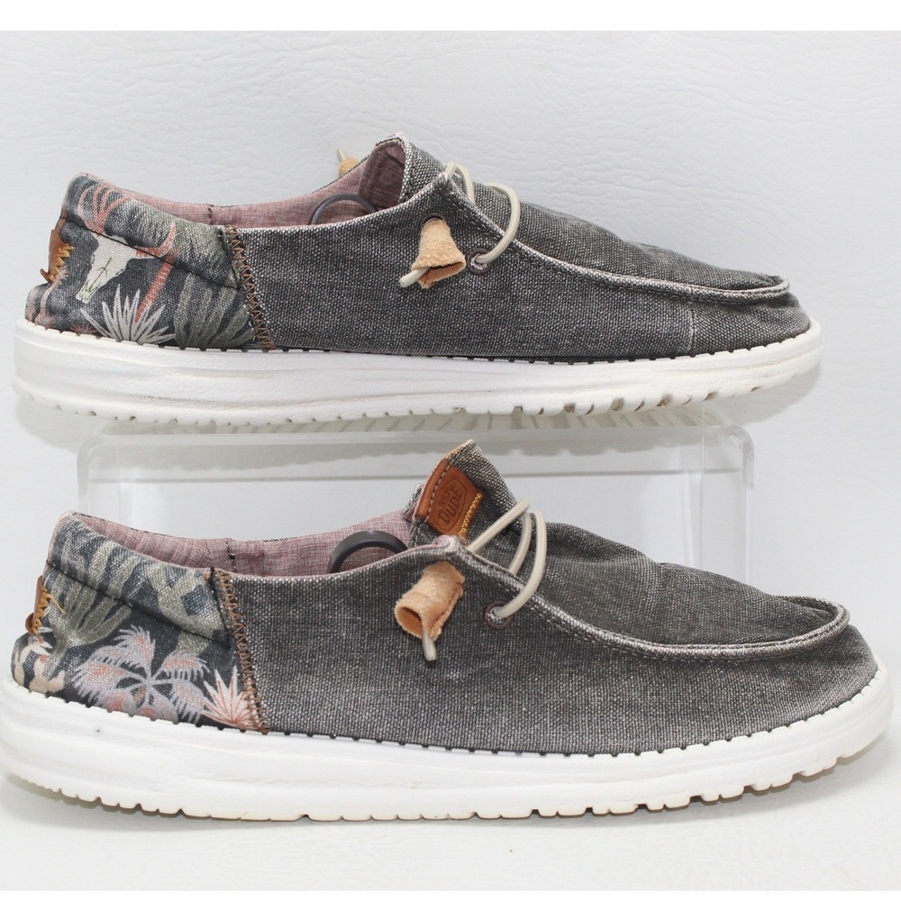 Hey Dude Wendy Funk Oasis Black Desert Print Loafers Womens 9 40410-001